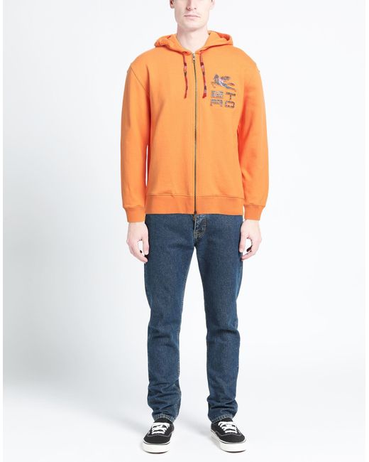 Etro Orange Sweatshirt for men