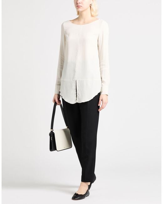 Dondup White Top Viscose, Silk