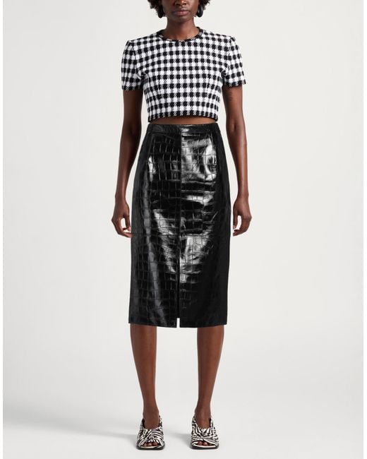 Pinko Black Midi Skirt