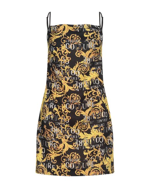 Versace Jeans Couture Black Mini Dress Polyester