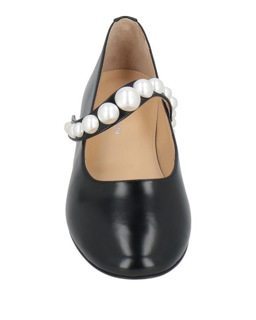 Mach & Mach Black Ballet Flats