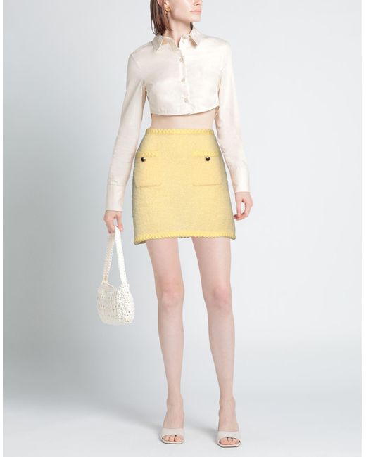 Miu Miu Natural Mini Skirt