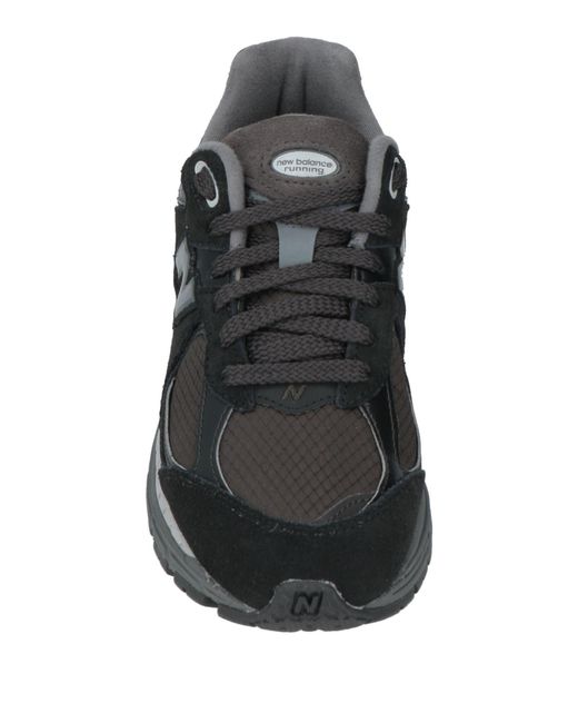 New Balance Black 2002 Sneakers Leather, Textile Fibers