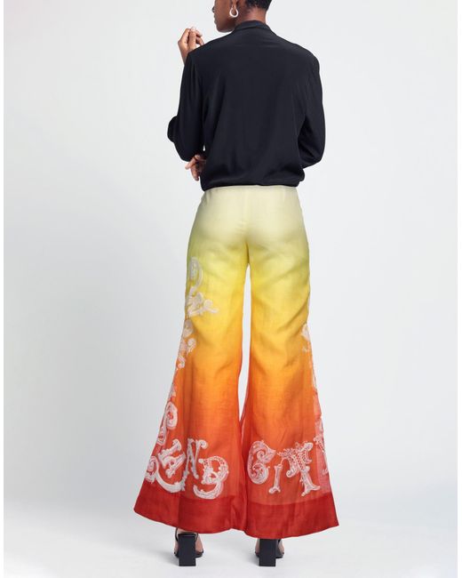 Pantalon Zimmermann en coloris Orange
