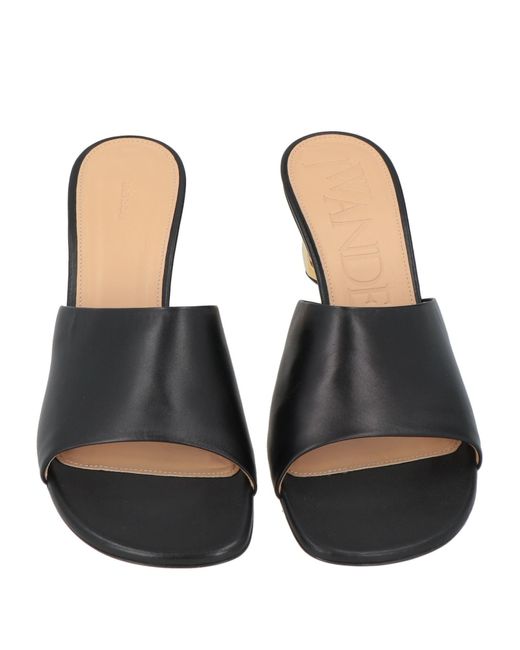 J.W. Anderson Black Sandals Leather