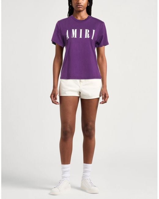 Amiri Purple T-Shirt Cotton
