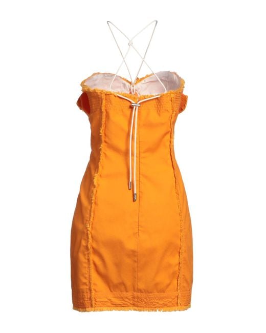 Jacquemus Orange Mini Dress
