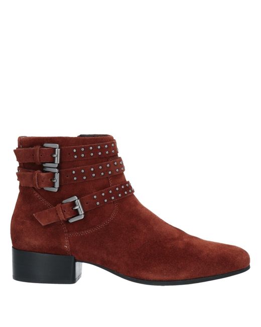 Geox Brown Rust Ankle Boots Soft Leather