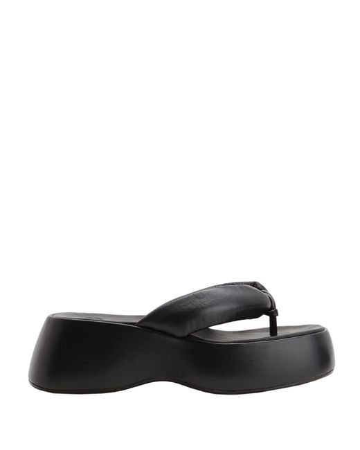 8 by YOOX Black Thong Sandal