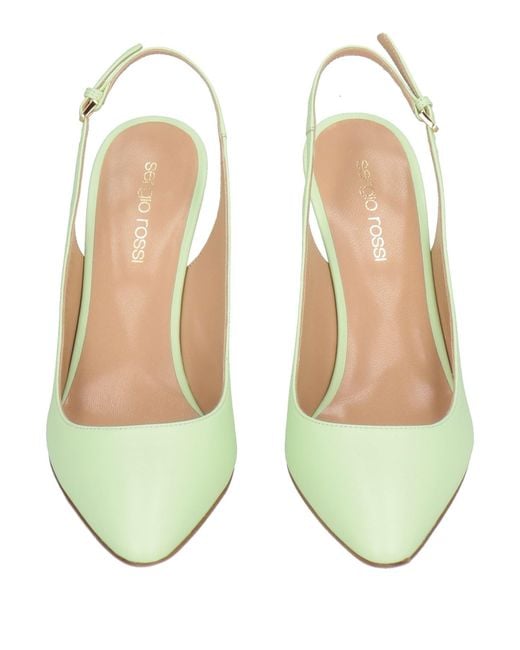 Sergio Rossi Green Pumps Leather