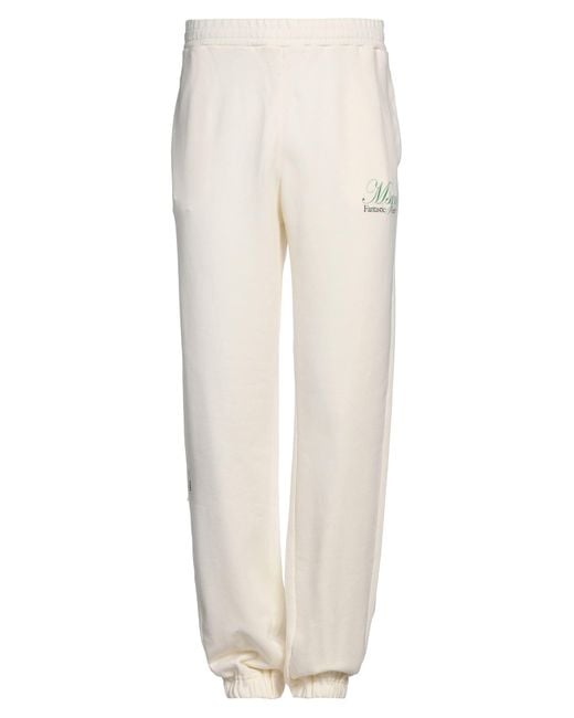 MSGM White Trouser for men