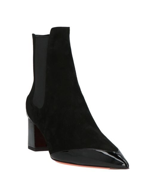 Santoni Black Stiefelette