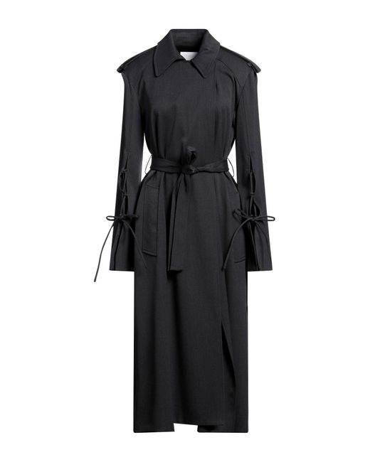 Erika Cavallini Semi Couture Black Overcoat & Trench Coat