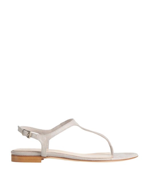 Anna F. White Thong Sandal