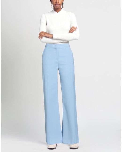 Camilla Blue Pants Polyester, Elastane