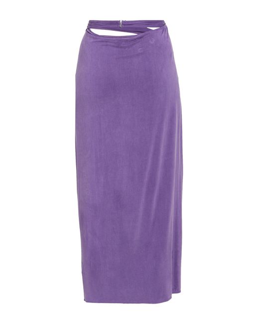 Jacquemus Purple Midi Skirt