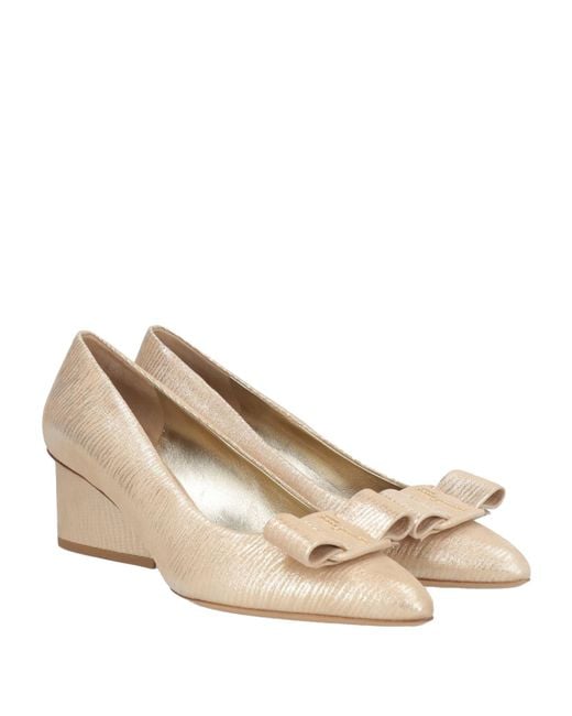 Ferragamo Natural Pumps Leather