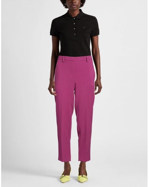 Ottod'Ame Red Fuchsia Pants Polyester, Viscose, Elastane