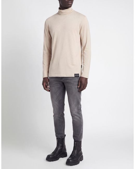 Takeshy Kurosawa Natural Turtleneck Tencel, Wool, Elastane for men
