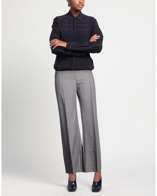 ALESSIA SANTI Gray Pants Polyester, Viscose, Elastane