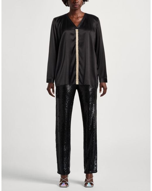 Gran Sasso Black Top Silk, Elastane