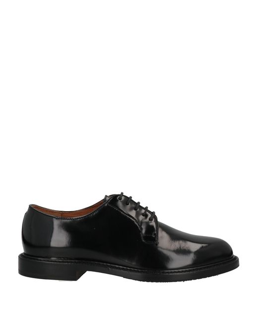 MANIFATTURE ETRUSCHE Black Lace-up Shoes for men