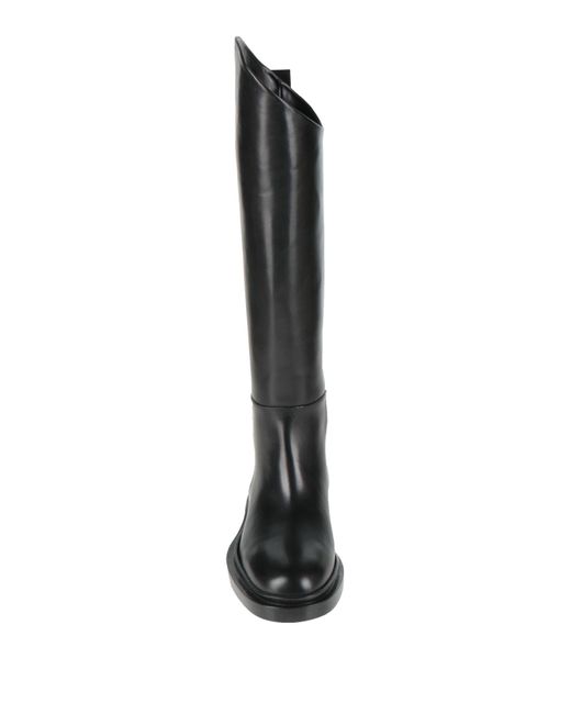 Jil Sander Black Boot Leather
