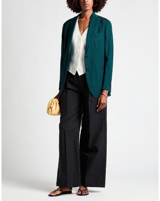 Boglioli Green Dark Blazer Wool