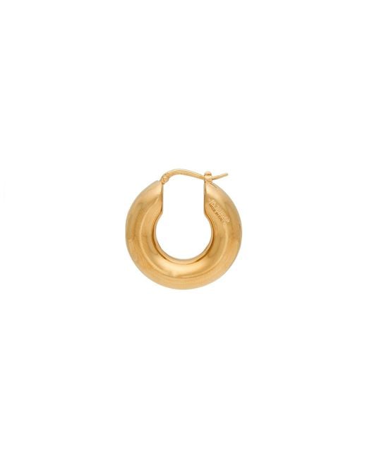 Pendiente Jil Sander de color Metallic