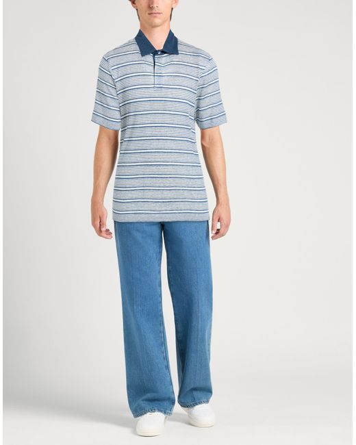 Gran Sasso Blue Polo Shirt for men