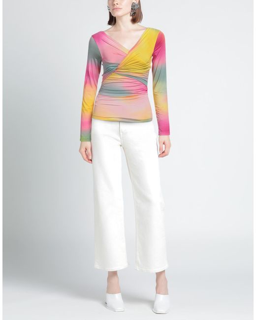 MSGM Pink Top Polyamide, Elastane