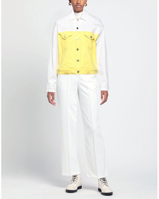 Karl Lagerfeld Yellow Denim Outerwear