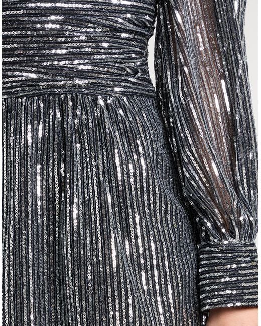 Semicouture Gray Mini Dress Polyester