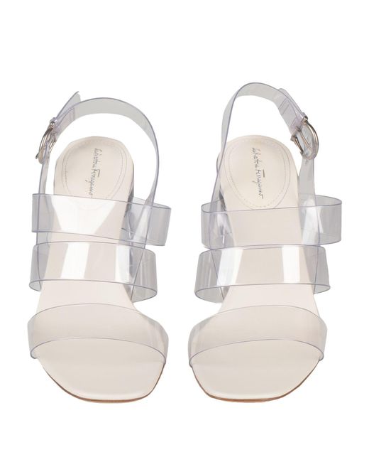 Ferragamo White Sandals