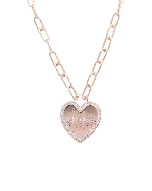 Apm Monaco Pink Copper Necklace 925/1000