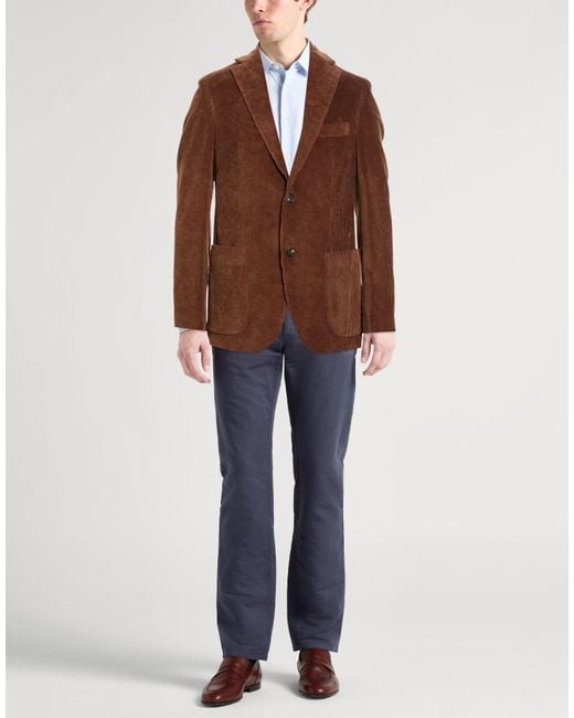 Incotex Brown By Slowear Blazer Cotton for men