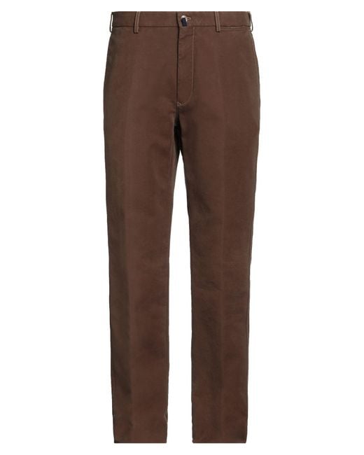 Incotex Men's Brown Pants Cotton