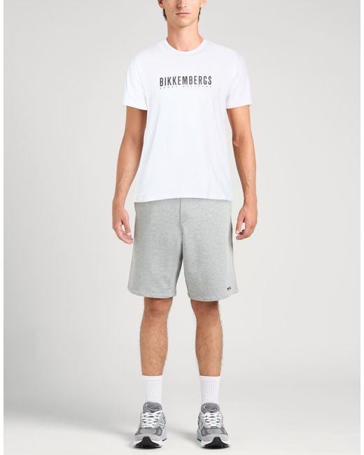 Bikkembergs White T-Shirt Cotton, Elastane for men