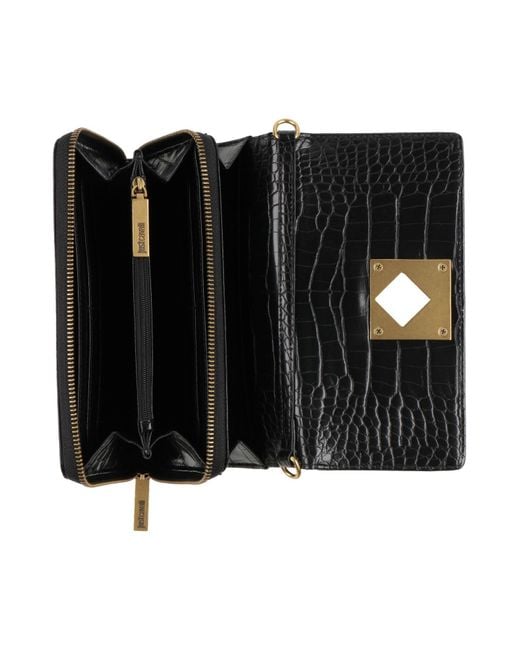 Just Cavalli Black Crossbody Wallet