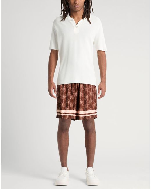 Laneus Brown Shorts & Bermuda Shorts Viscose for men