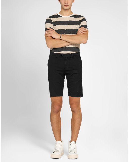 Frankie Morello Black Shorts & Bermuda Shorts for men