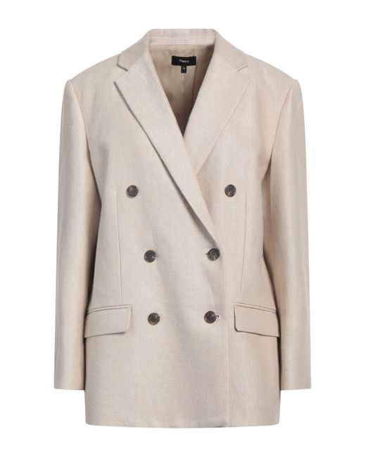 Theory Natural Blazer Linen