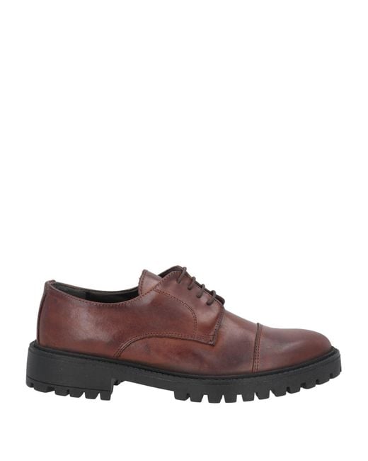 CafeNoir Brown Lace-up Shoes for men