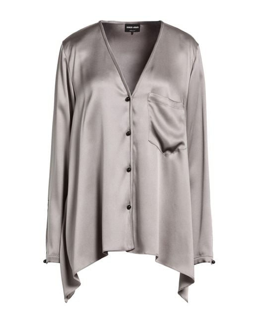Giorgio Armani Gray Shirts