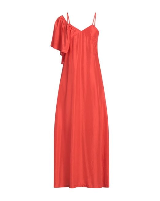 Tela Red Maxi Dress Silk