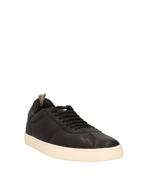 Officine Creative Black Sneakers Leather for men
