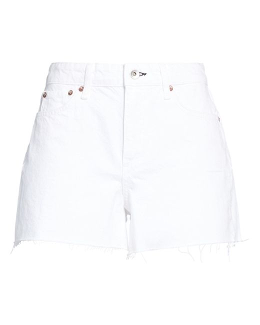 Rag & Bone White Denim Shorts