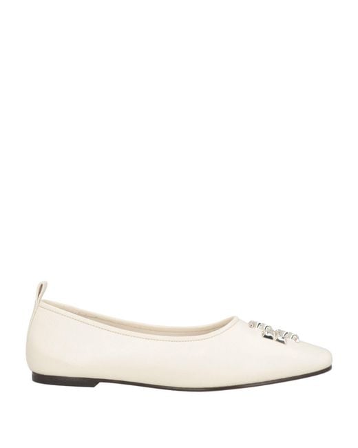 Tory Burch Natural Ballet Flats