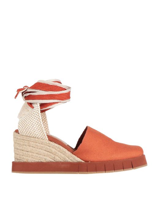 Palomitas By Paloma Barcelo' Pink Rust Espadrilles Textile Fibers