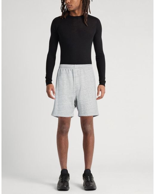 Acne Gray Shorts & Bermuda Shorts Polyester, Cotton for men